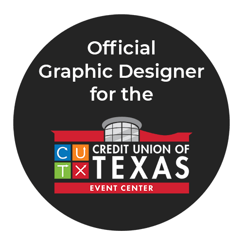 Official Graphic Designer for the Credit Union of Texas Event Center