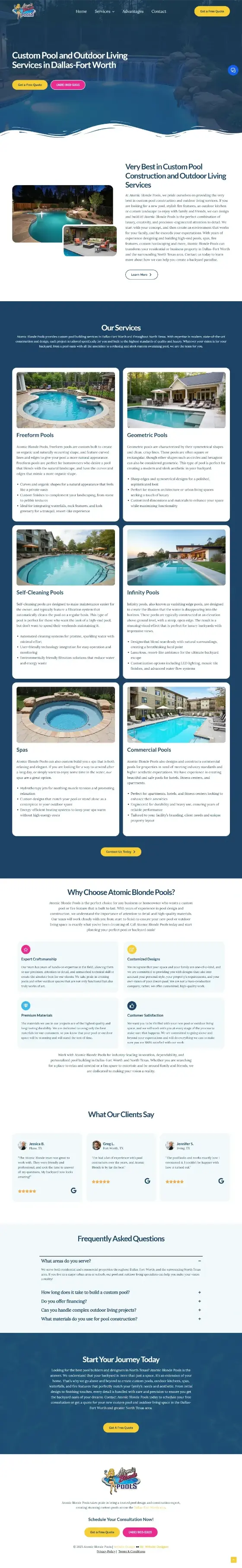 Atomic Blonde Pools website