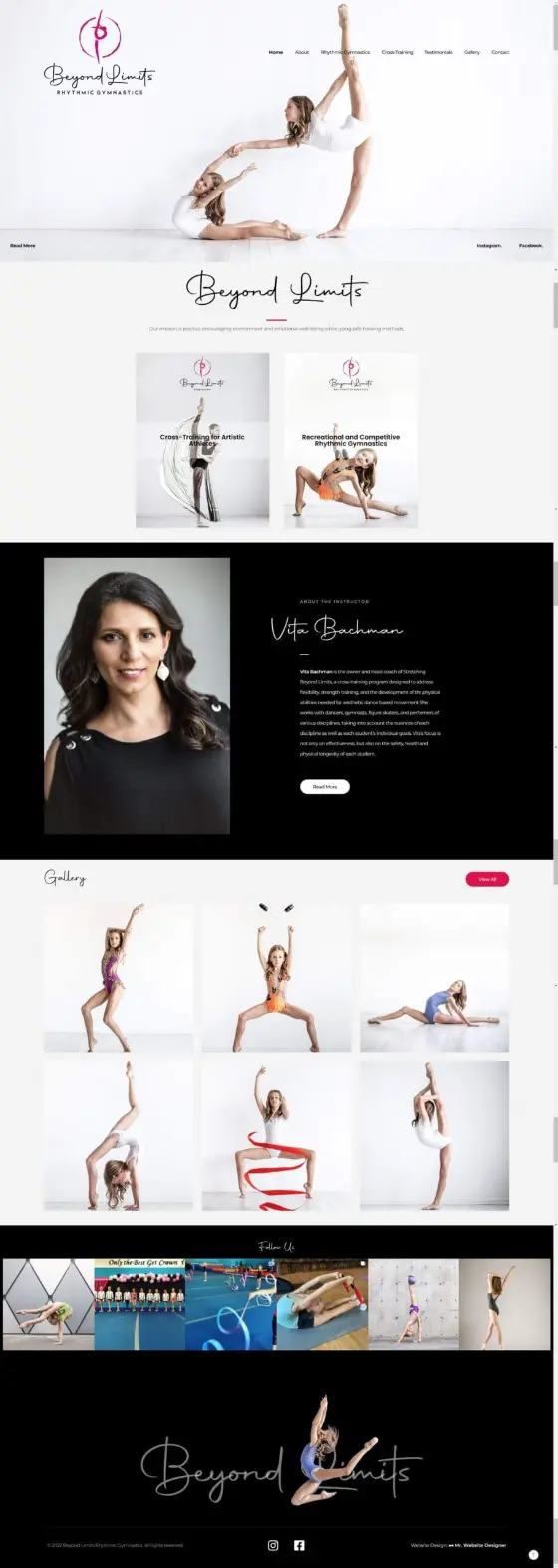 Beyond Limits Rhythmic Gymnastics website