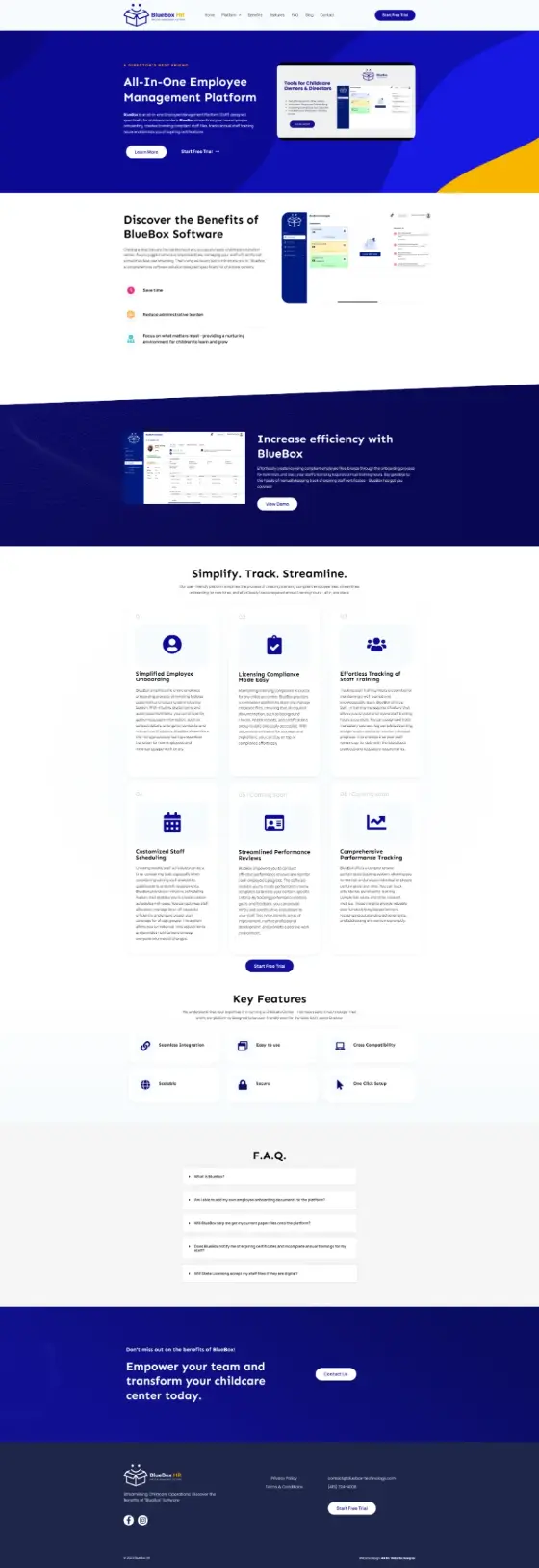 BlueBox HR website