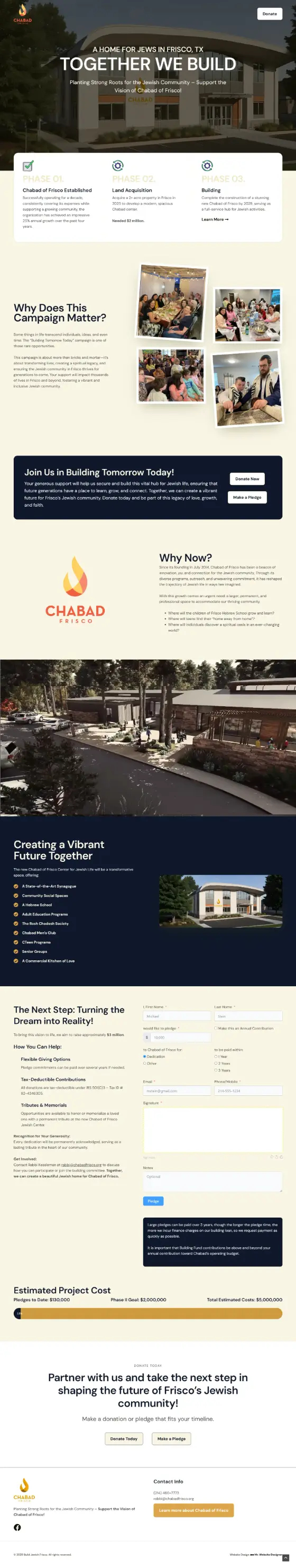 Build Jewish Frisco website