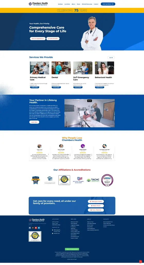 Chambers Health website