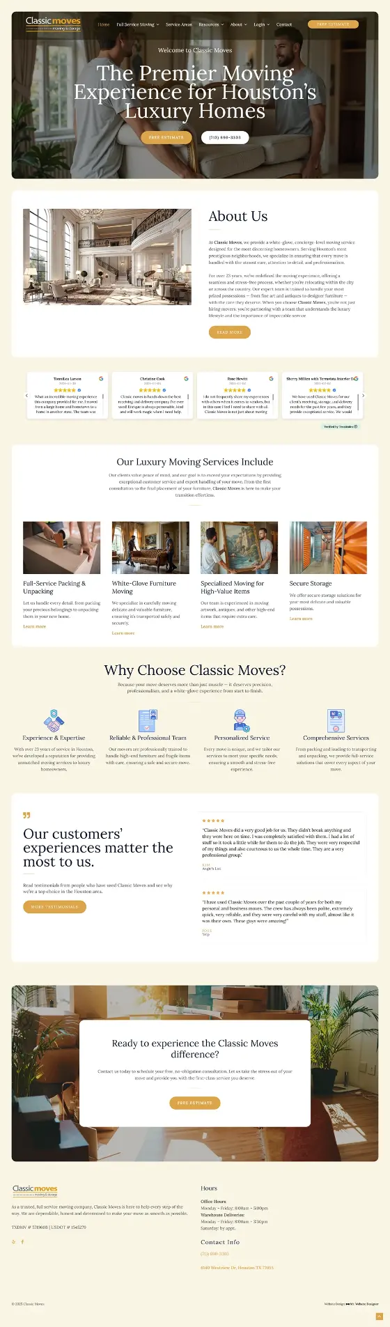 Classic Moves website