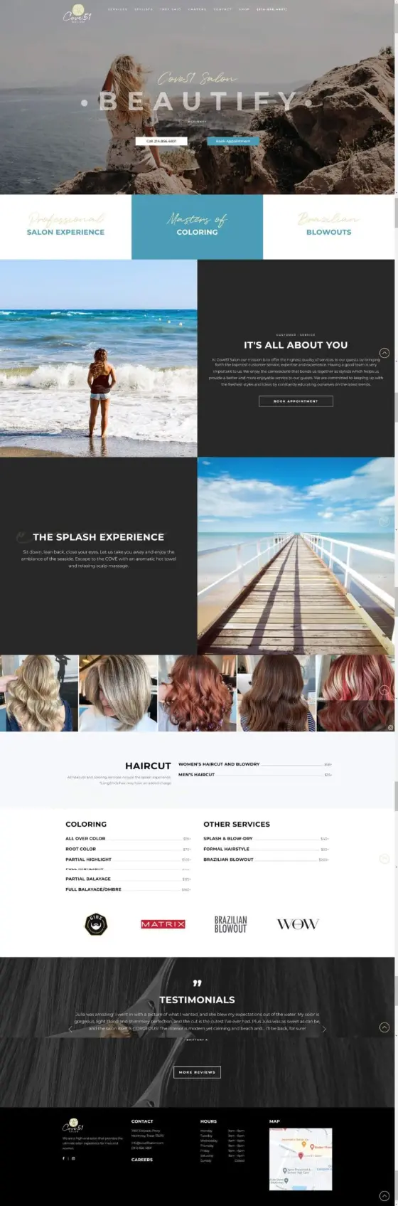Cove51 Salon website