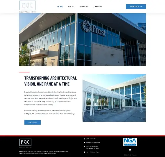 Equity Glass Co. website