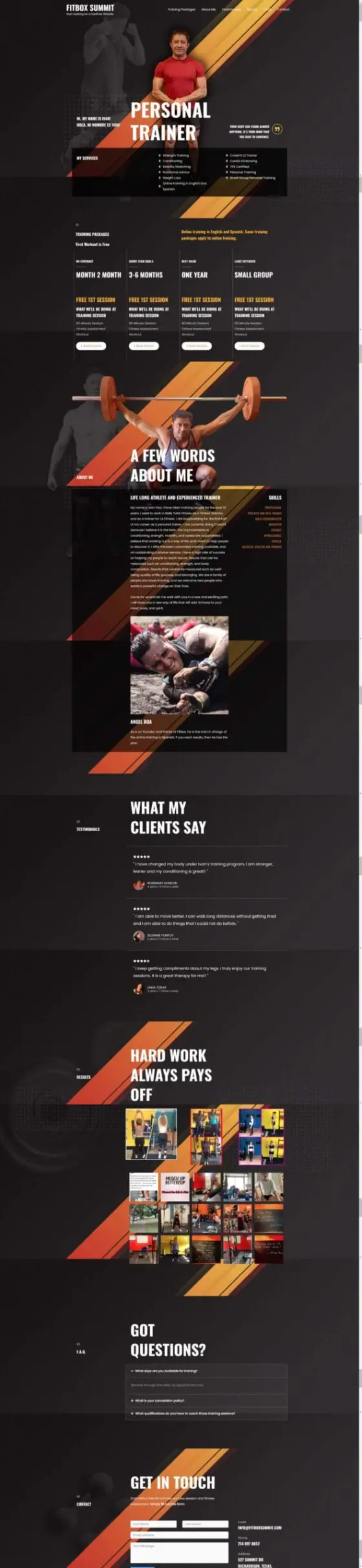Fitbox Summit website