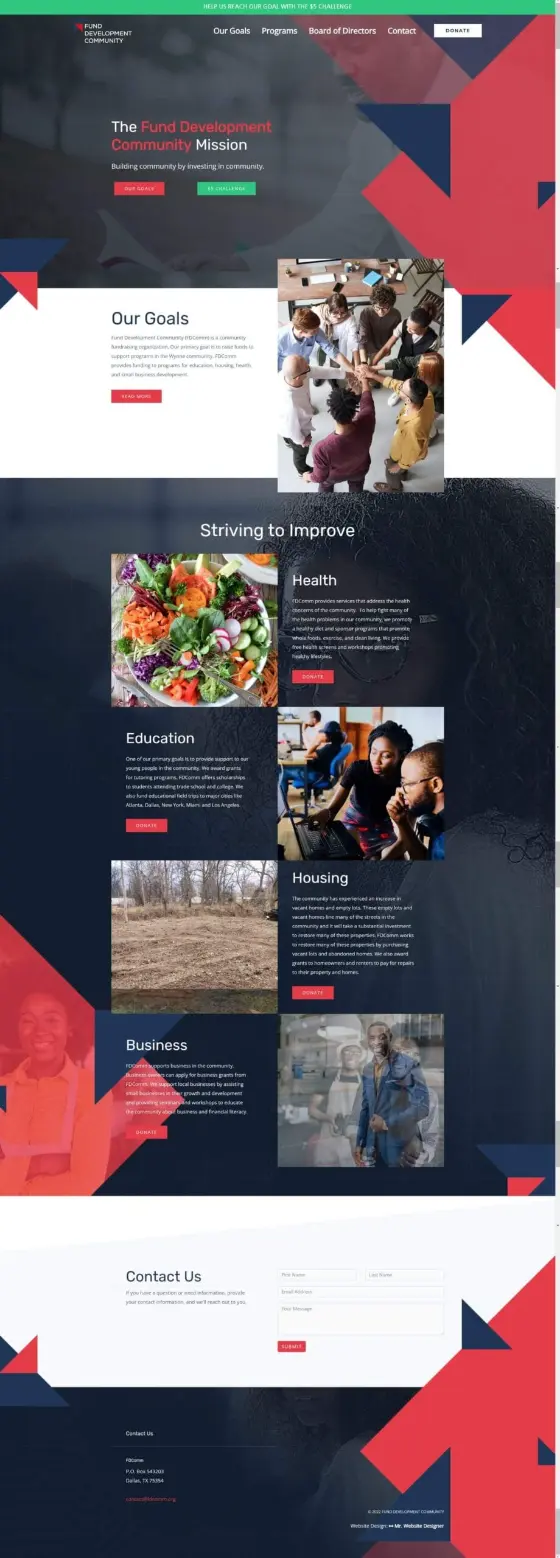 Fund Development Community website