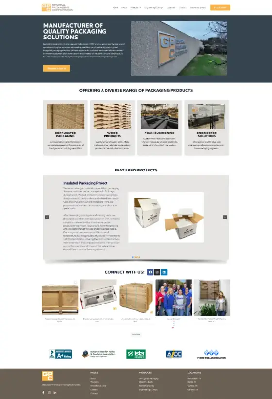General Packaging Corporation website