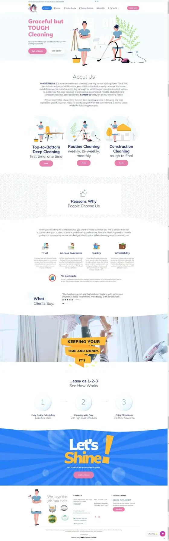 Graceful Maids website