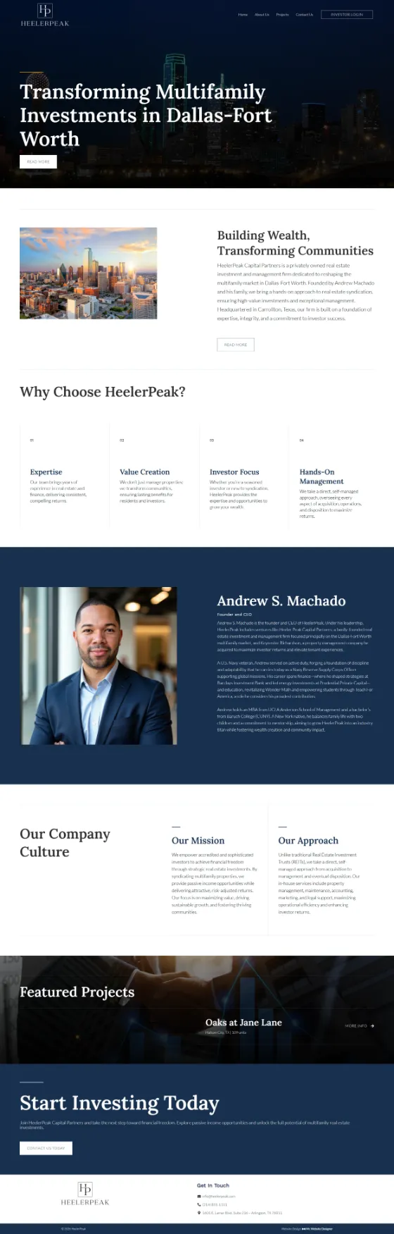 HeelerPeak Capital Partners website