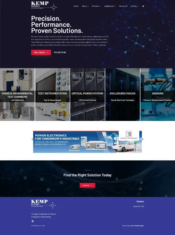 Kemp Instruments website