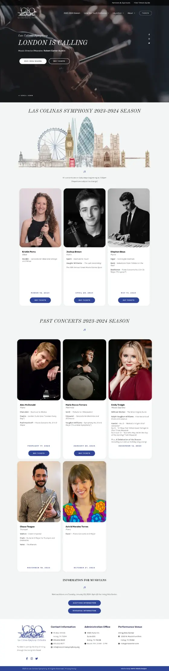 Las Colinas Symphony Orchestra website