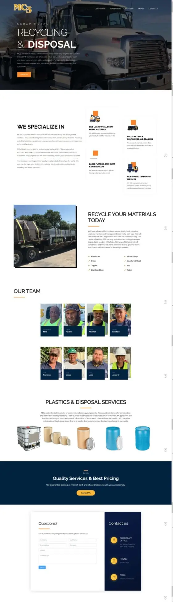 MC3 Metals website
