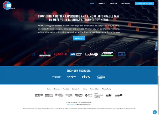 MK Trading website