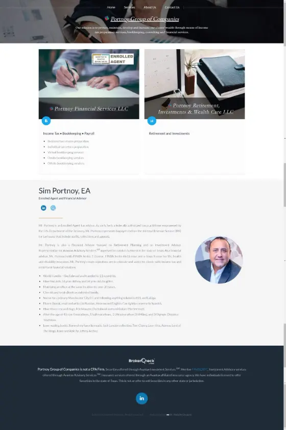 Portnoy Group of Companies website