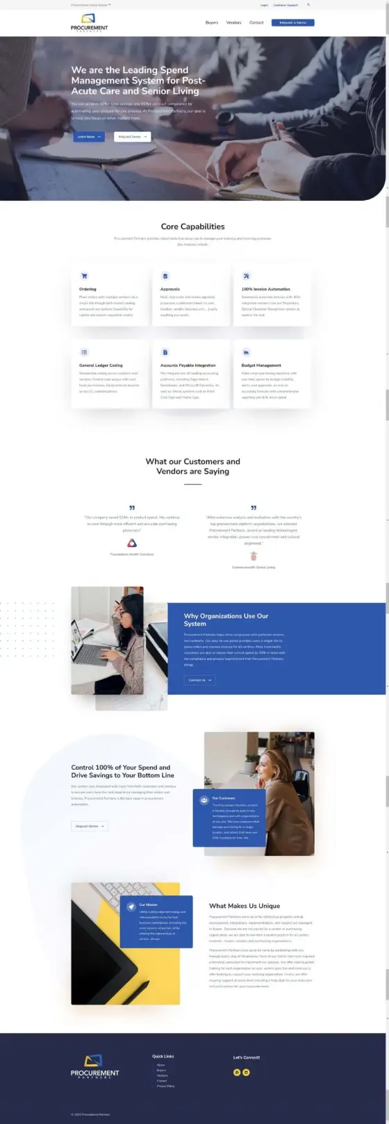 Procurement Partners website