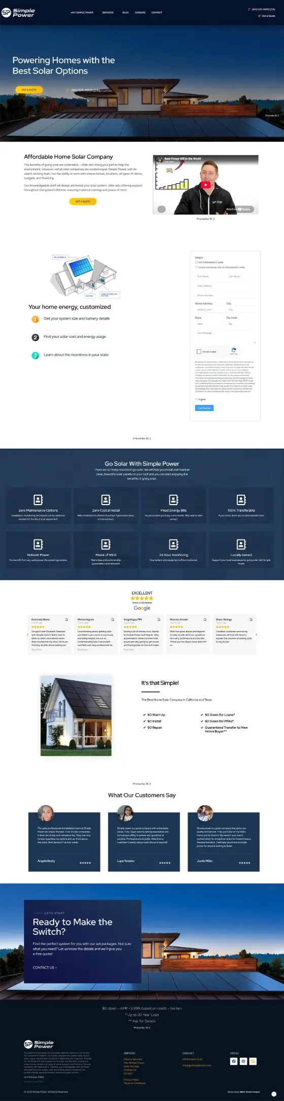 Simple Power website