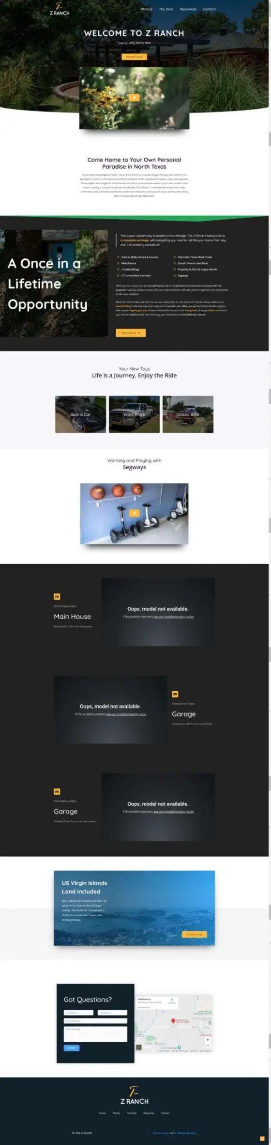 Z Ranch website